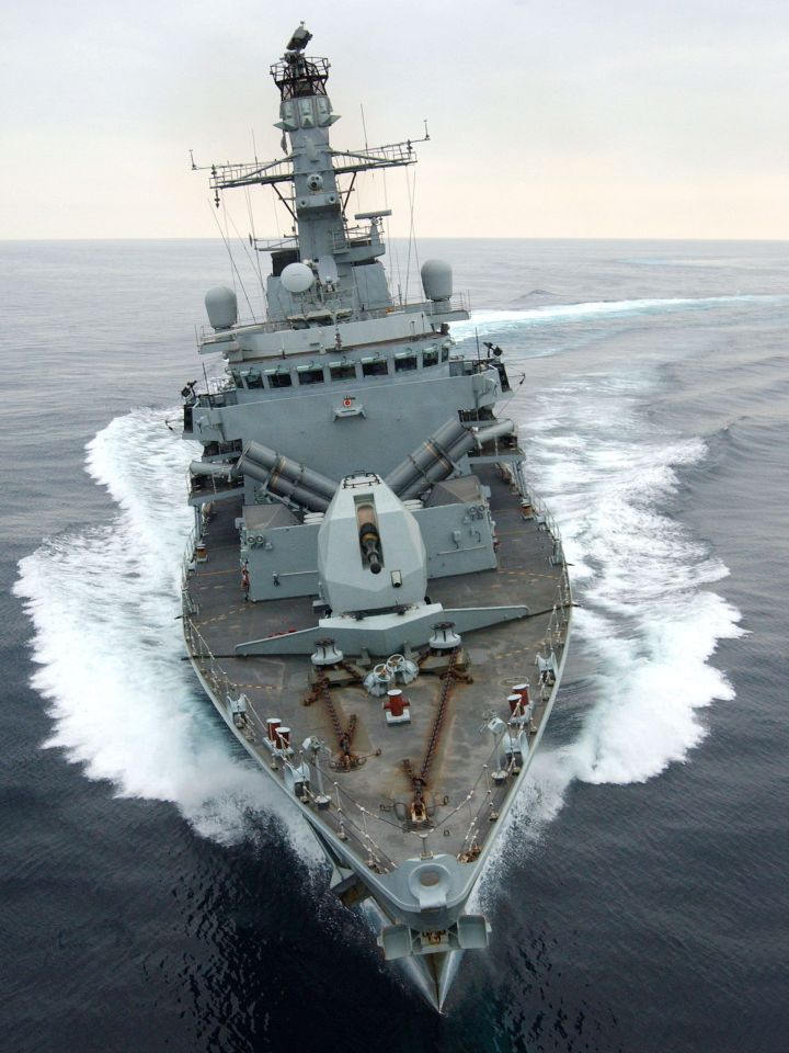  The HMS Montrose has been deployed in the Gulf to perform a 'maritime security role', officials said