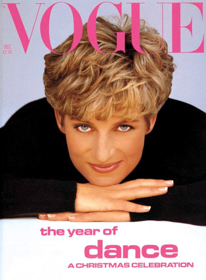  Princess Diana was on the cover of Vogue three times