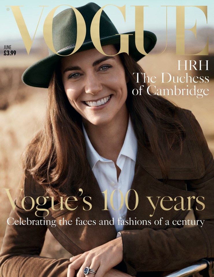  Kate appeared on the cover of Vogue in June 2016