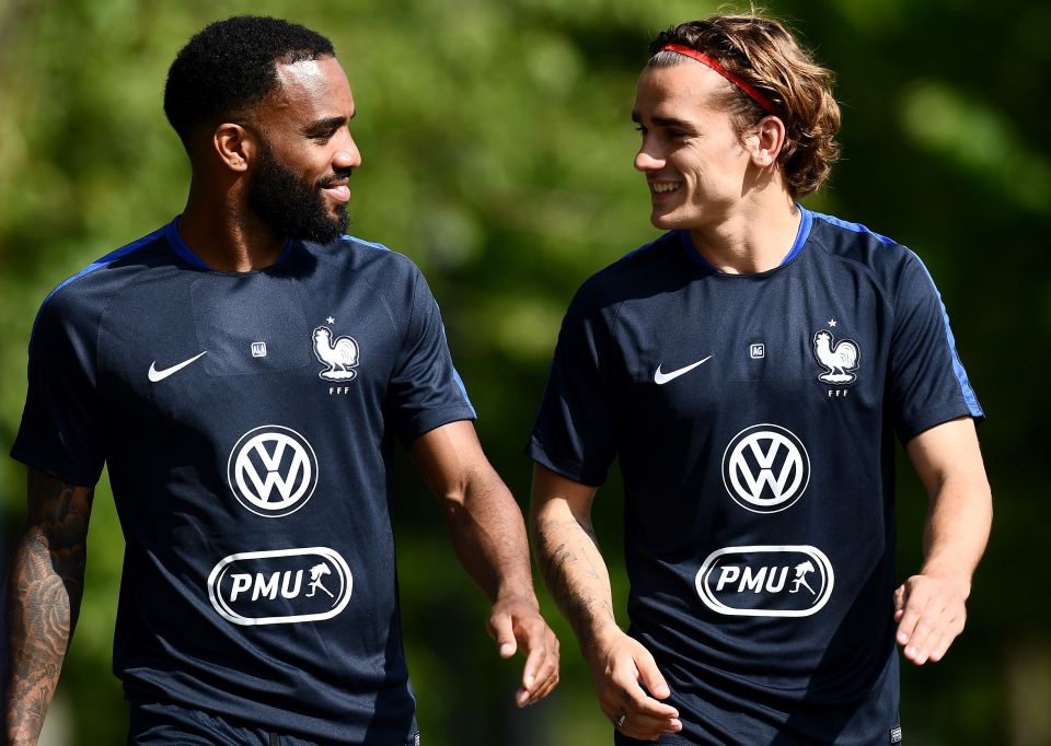  Barcelona new-boy Antoine Griezmann is hopeful of playing with pal Alexandre Lacazette at club level