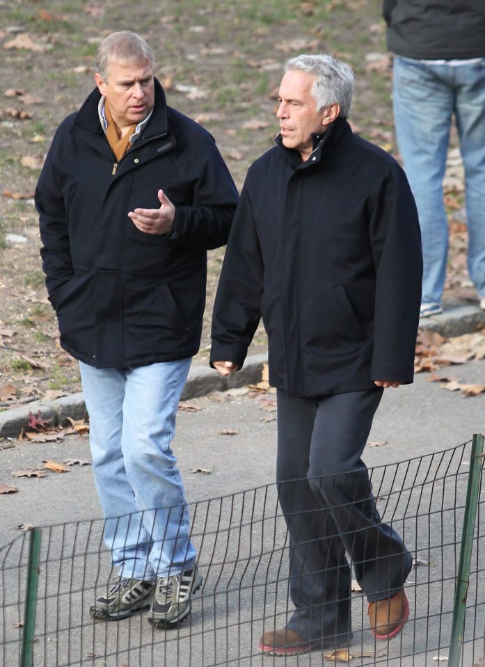  The Duke of York, 59, was pictured walking in Central Park with Epstein, 66, in 2010 and has faced criticism over his relationship with the child abuser