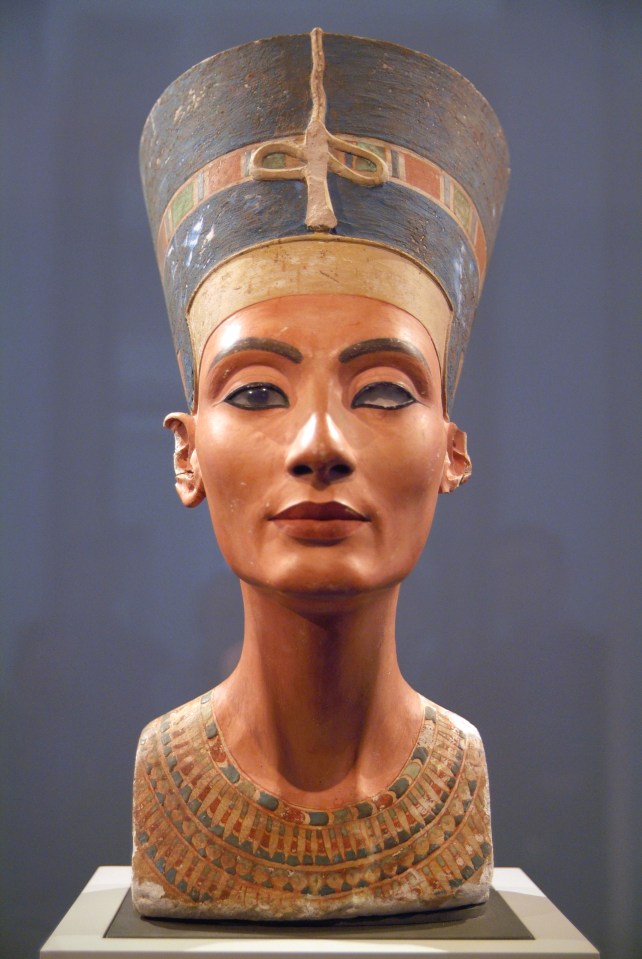  Queen Nefertiti is famed for her beauty and being a powerful leader