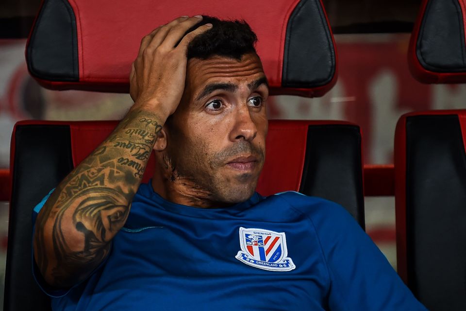  Carlos Tevez earned £615,000 a week when he moved to Shanghai Shenhua in 2017