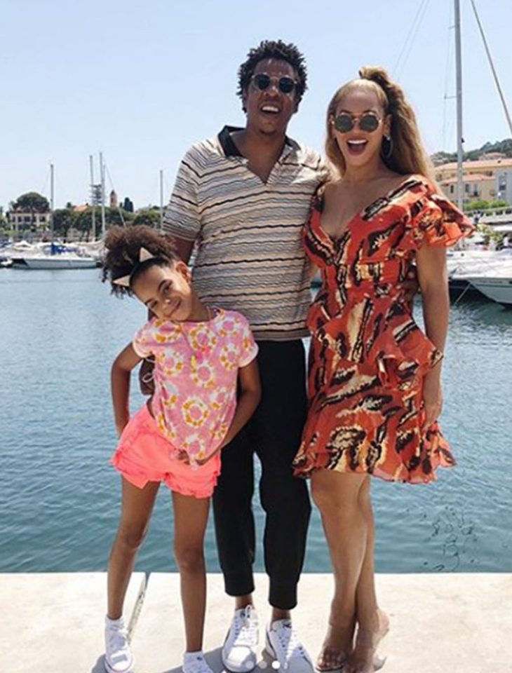  Jay Z and Beyonce are parents to seven-year-old Blue Ivy