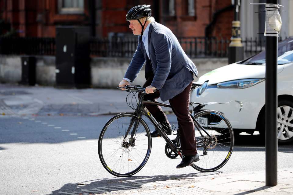  BoJo will have to give up moving around London on his beloved bicycle if he becomes Prime Minister