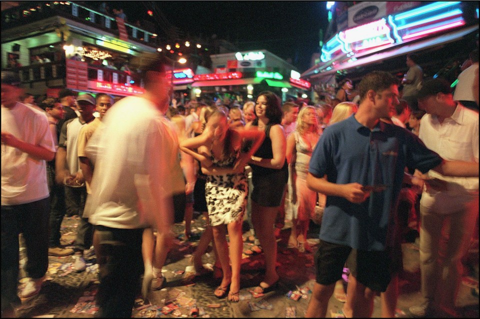  Boozed up tourists in Ayia Napa