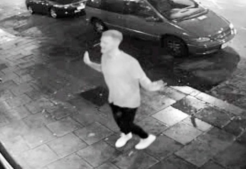  Ben was captured on CCTV outside a Bristol club on the night of the street brawl