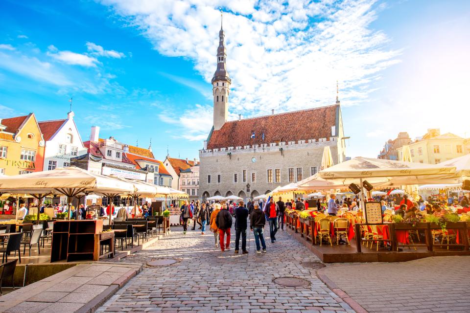  Town hall square in Tallinn