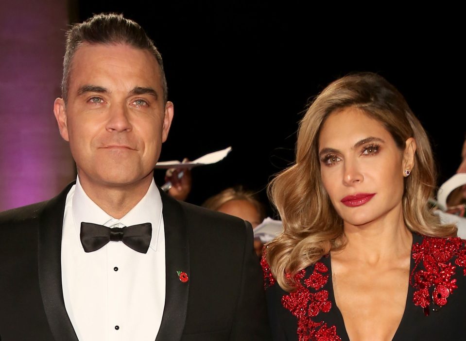  Robbie was joined by wife Ayda Field at the ITV summer bash in London