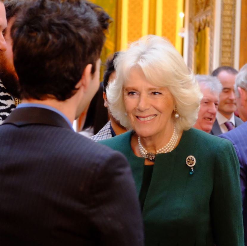  Camilla Parker-Bowles, 71, wore the emerald and diamond pendant at a reception at Buckingham Palace in March