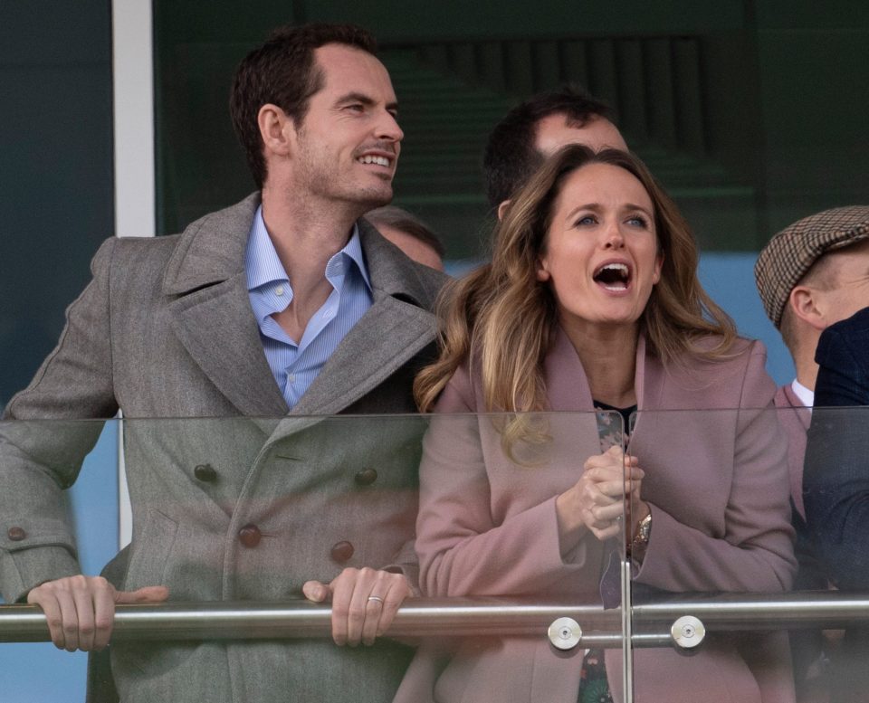  Brit hero Andy Murray with wife Kim at Cheltenham races earlier this year