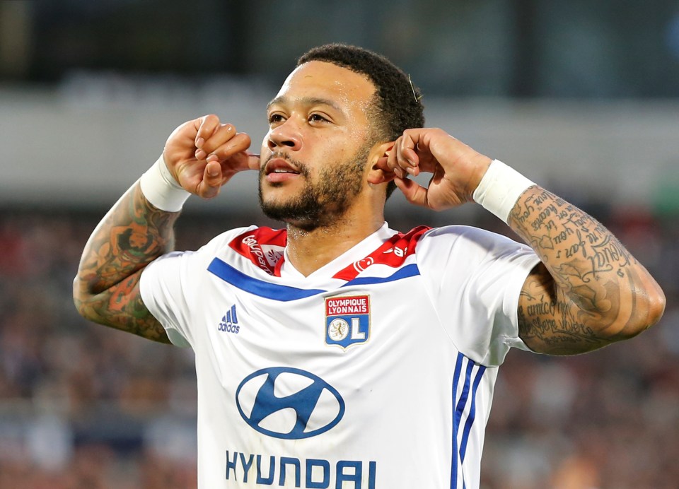  Memphis Depay is a versatile forward who may want out of Lyon