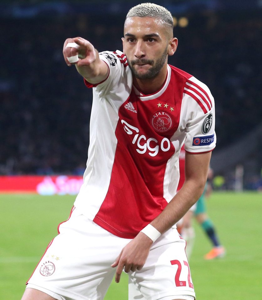  Hakim Ziyech would be half the price and twice the value of Mesut Ozil, Ajax technical director Marc Overmars has suggested