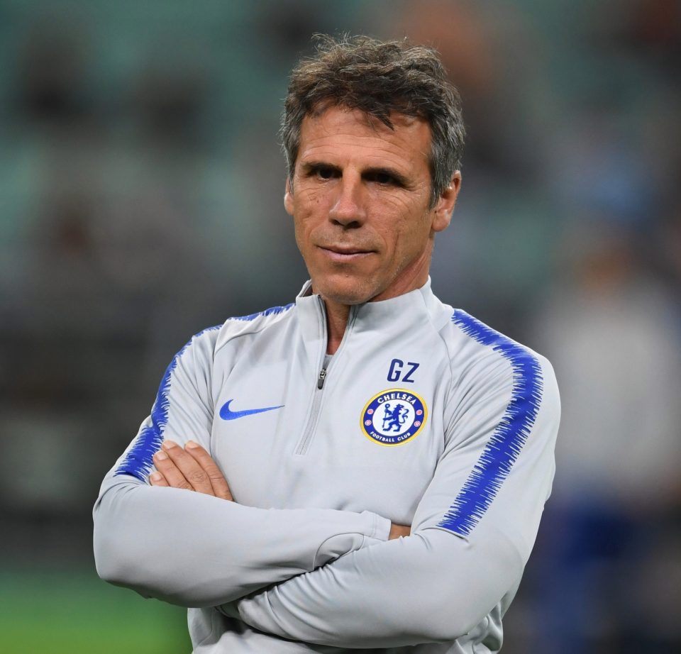  Gianfranco Zola left Chelsea today after working as assistant coach to Maurizio Sarri last season