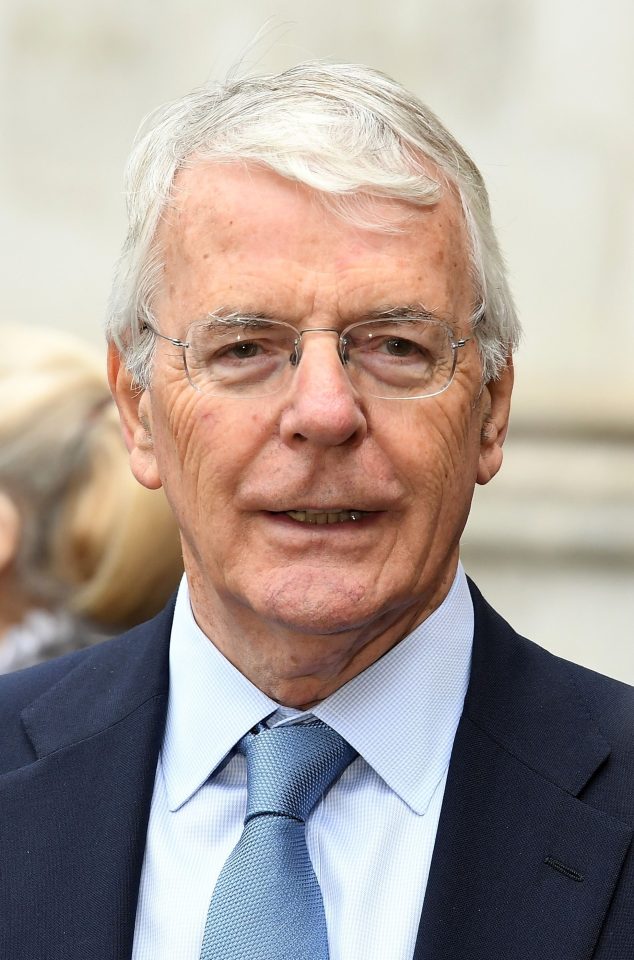  Sir John Major announced he was backing Jeremy Hunt in the race for PM