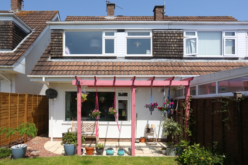  Jo has completely transformed the garden - it used to be all gravel when they moved in