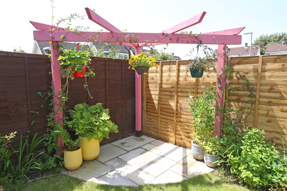  Jo's enjoying making her mark in the garden even if the plants won't be fully grown for another few years