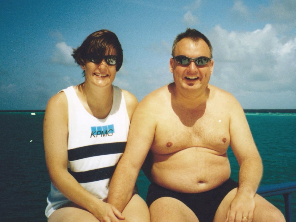  'Unrecognisable' Chris and his wife, Jenny, before they embraced their healthy lifestyle