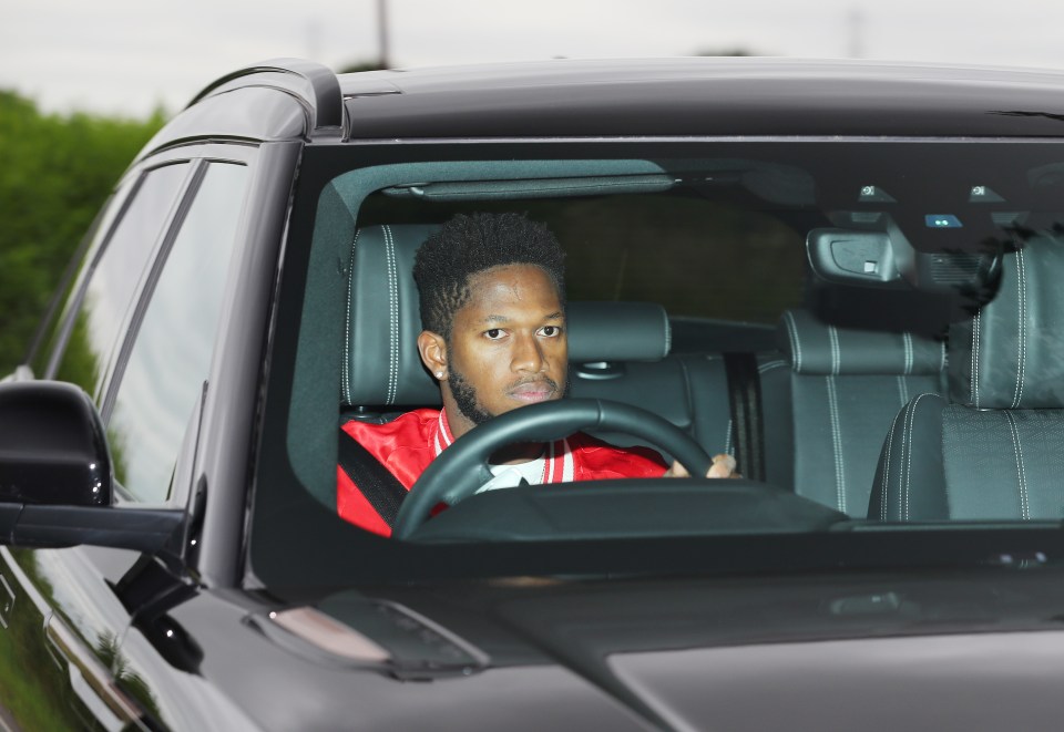  Most United players appeared glum as they turned up to training