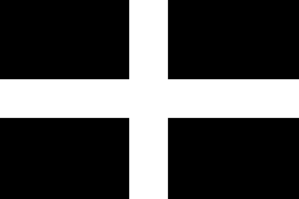  1. Next to black, a white cross may look a little pasty – which is an idea for lunch