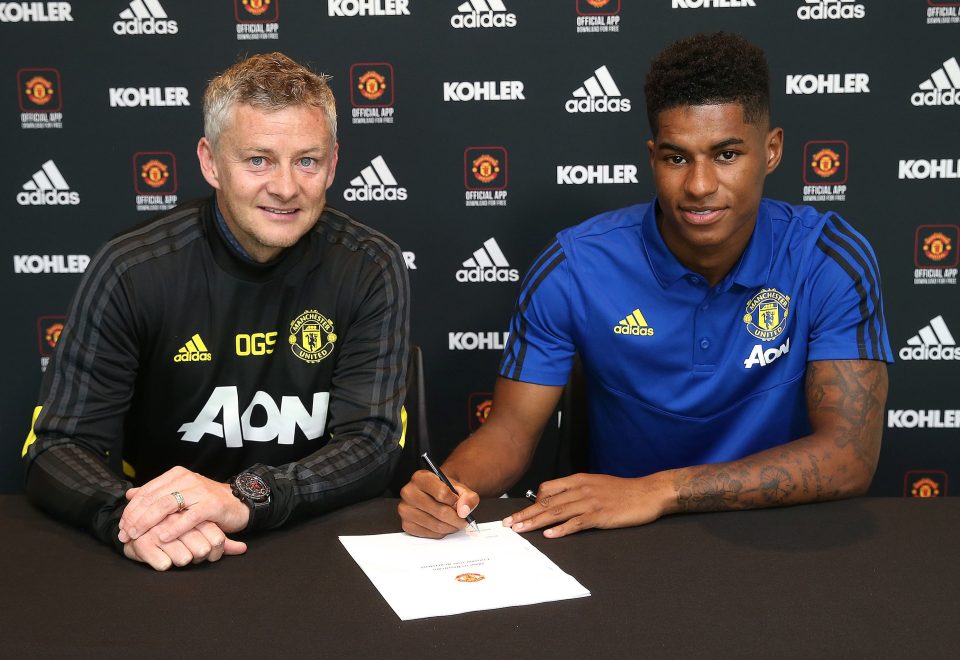  Marcus Rashford has signed a new four-year contract with Man Utd