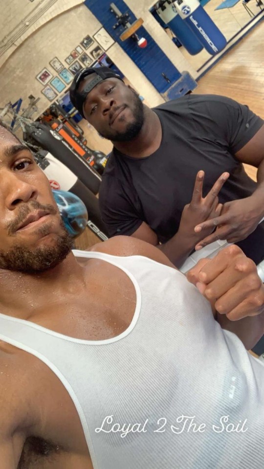  Anthony Joshua was back in the gym today as he begins preparations for his rematch with Andy Ruiz Jr.