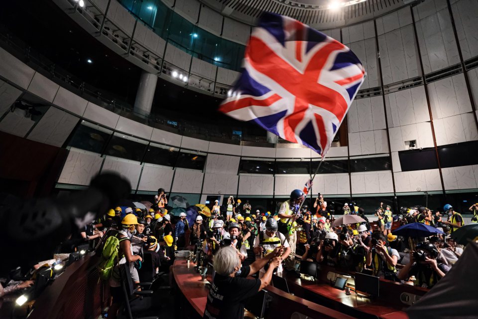  Protesters oppose Beijing influence in Hong Kong, which has grown since the end of British control in 1997