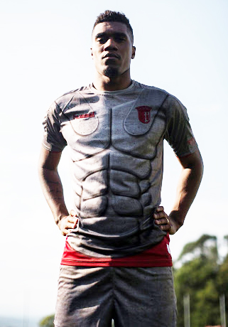  Braga's strange kit features body armour and is a tribute to Ancient Roman soldiers