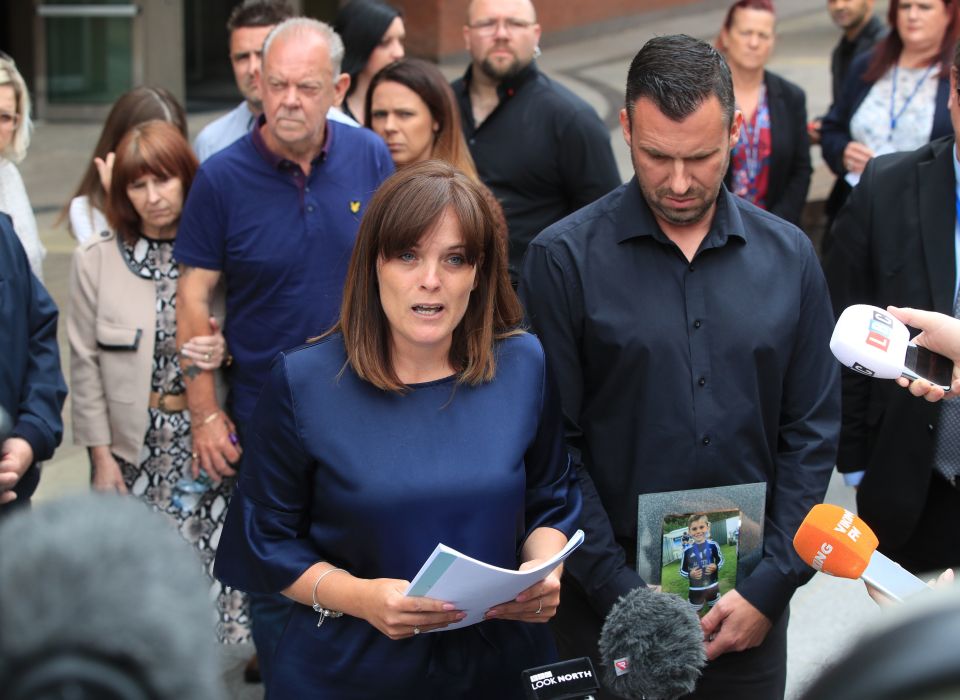  Stanley Metcalf's mum Jenny Dees spoke outside court after yesterday's sentencing