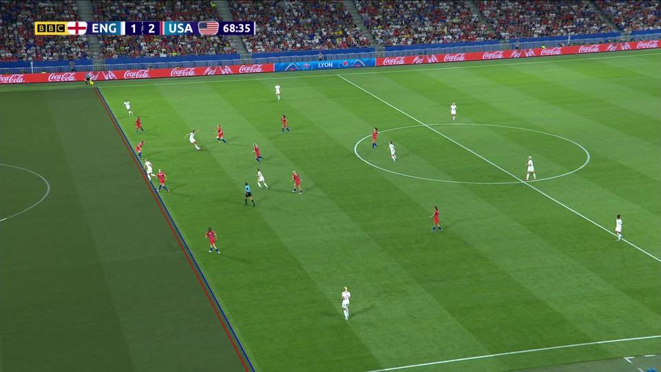  Ellen White had her second goal disallowed for offside after a VAR check