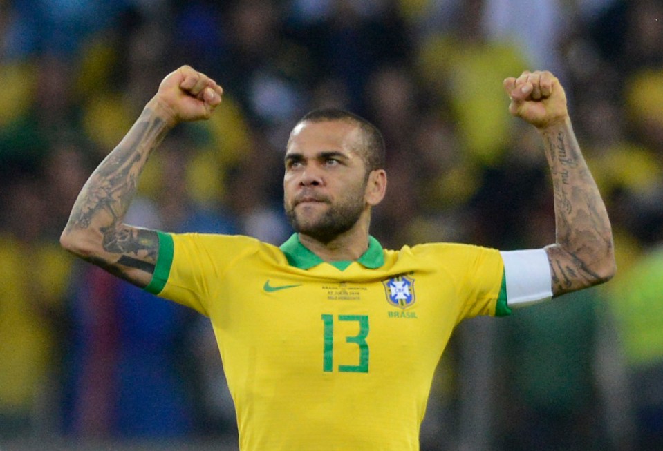  Dani Alves put in an age-defying display at right-back to help Brazil to the final