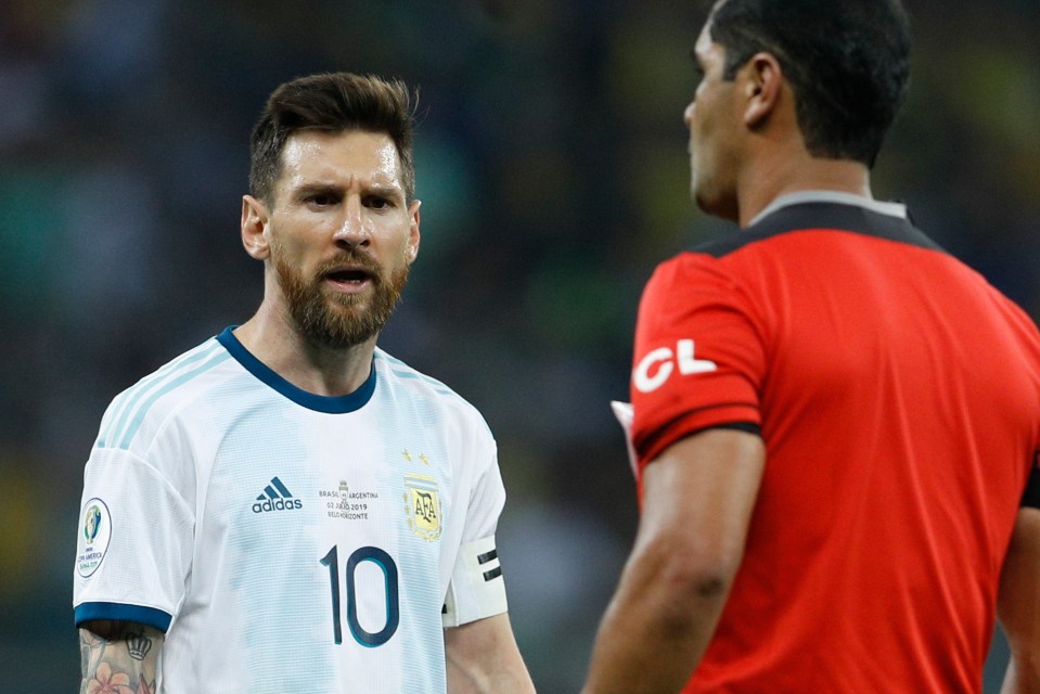 Lionel Messi has hit out at ‘bulls***’ refereeing after Argentina’s loss to Brazil