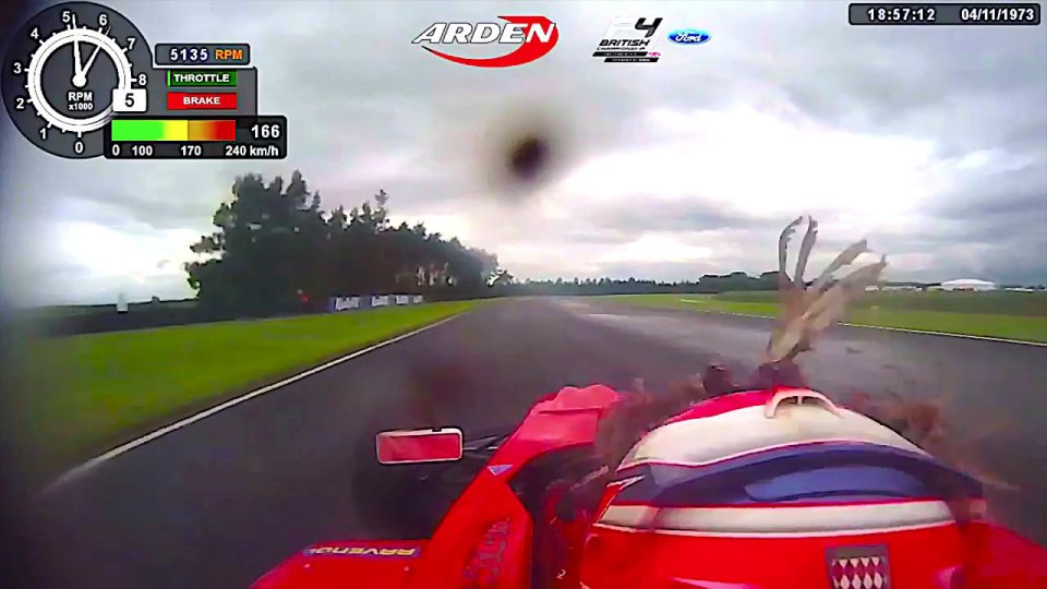  Tommy Foster smashed into a pheasant at over 100mph