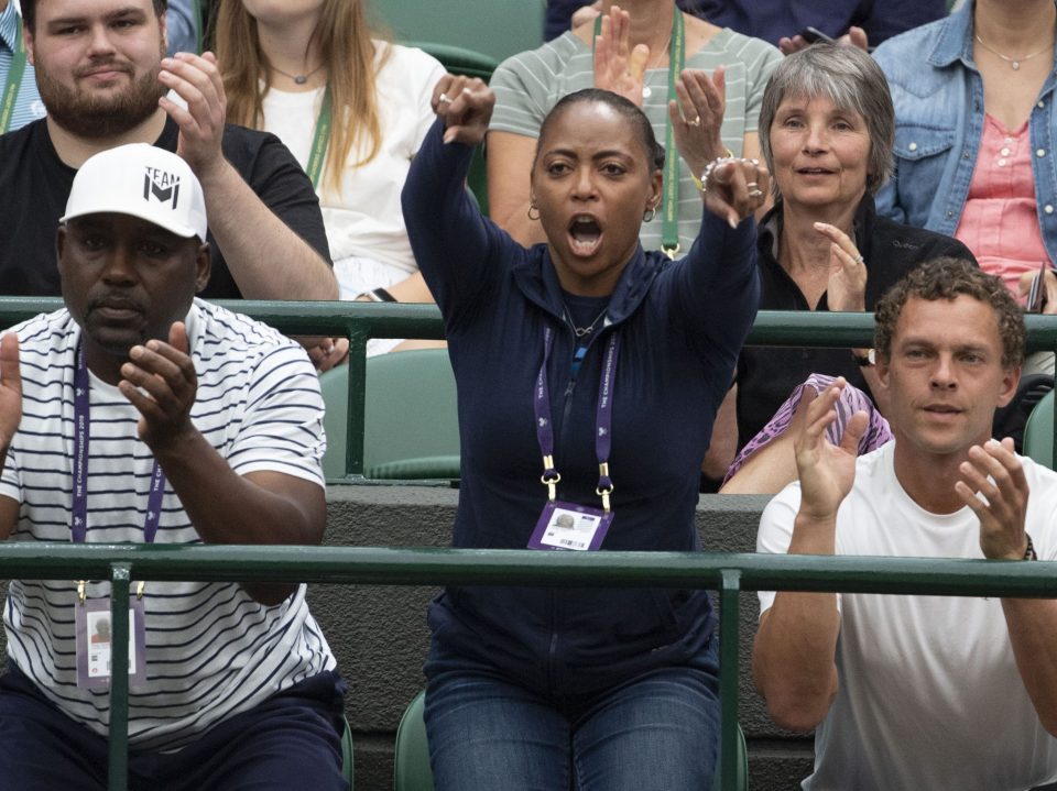  Coco Gauff wants her mum, pictured, to be turned into a meme for her wild celebration