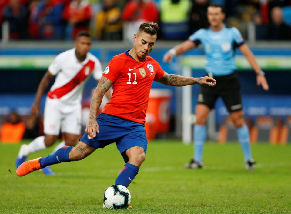  Eduardo Vargas' appalling penalty compounded Chile's misery