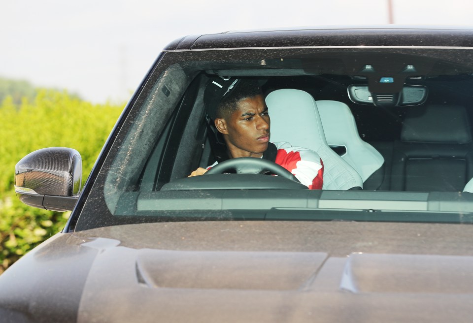  Marcus Rashford arrives on the back of his new staggering contract