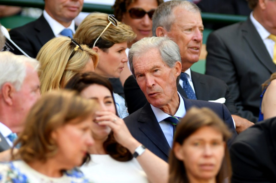 Tony Henman, father of Tim Henman watches on during Day four of The Championship