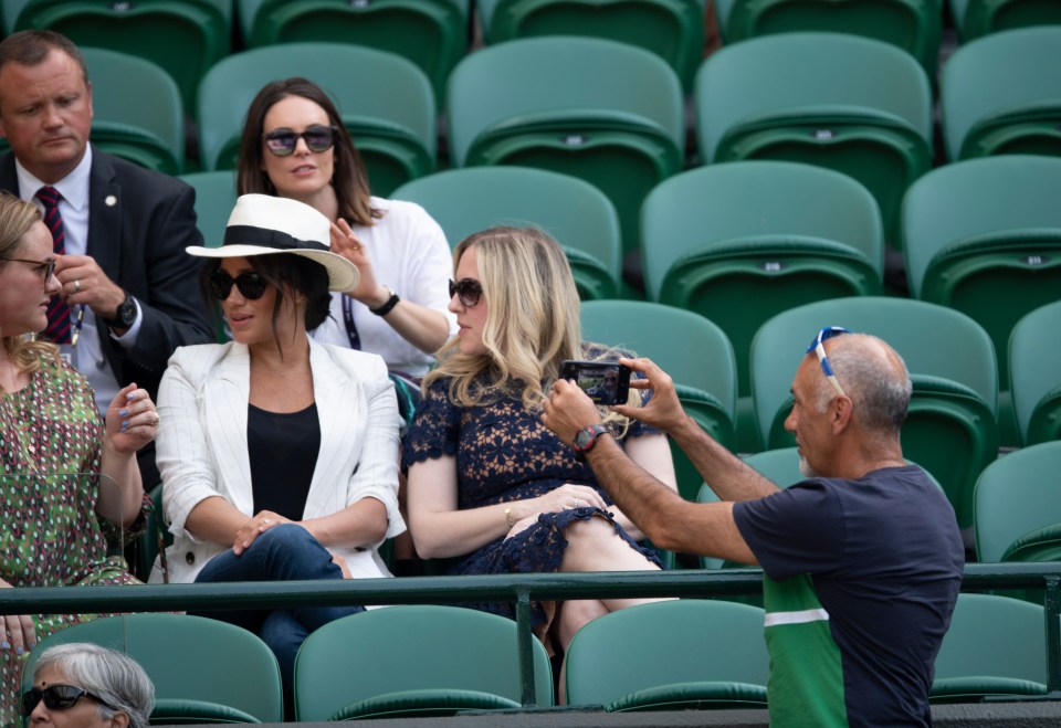  Meghan Markle attended Wimbledon on day four of the tournament