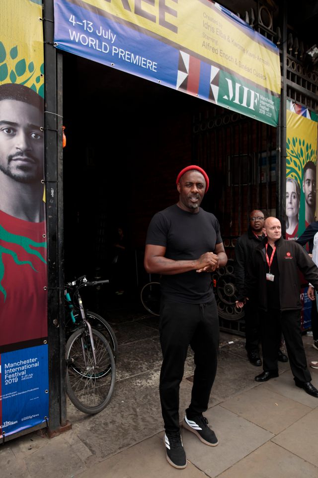  The Hollywood star at the opening of his new play at the Manchester International Festival on Thursday