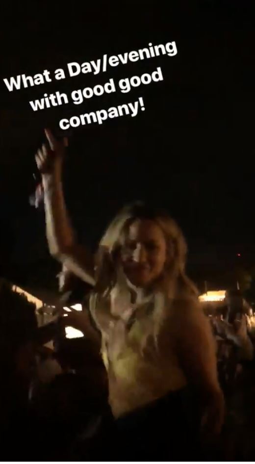  Caroline was partying late as she enjoyed time off work