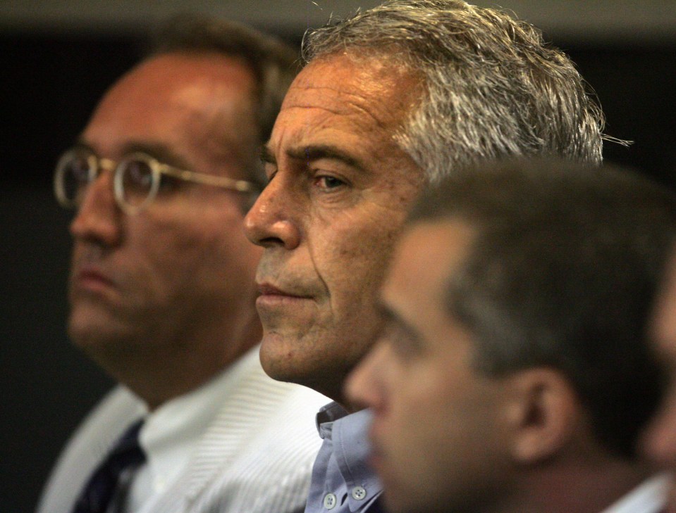 Epstein in court in 2008 when he was sentenced to 18 months in jail