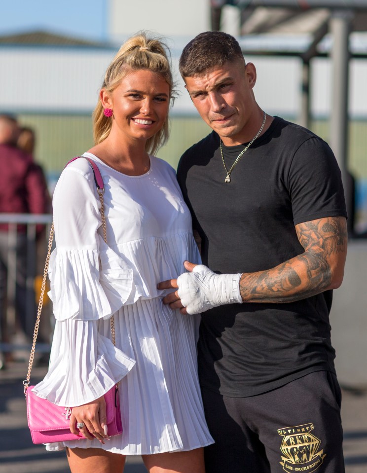  Ben Croft with his girlfriend Billie Jean Wright before the fight