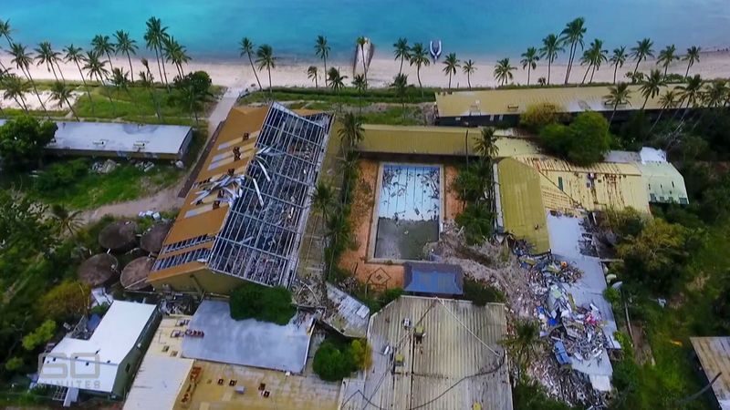  Resorts across Australia have been abandoned after being badly damaged by two cyclones