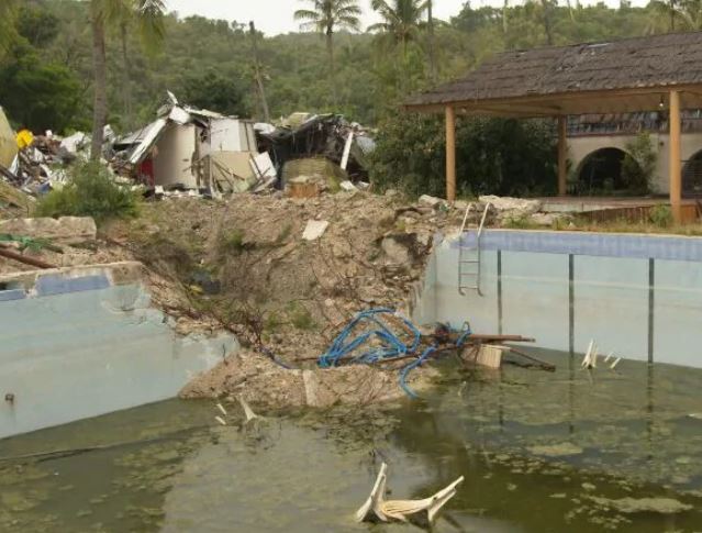  The damage caused by the two cyclones in 2011 and 2017 has been left