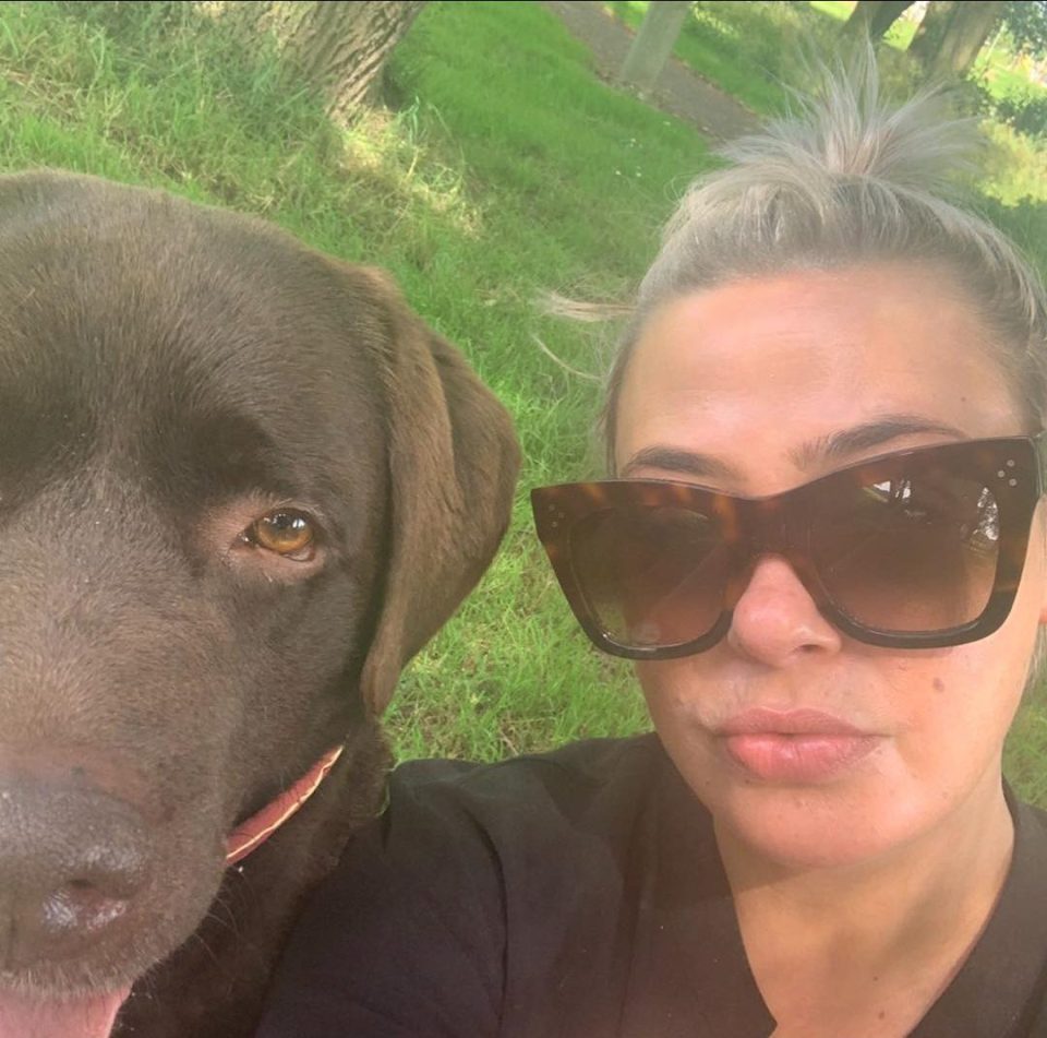  Lisa Armstrong shared this sweet snap of her dog Hurley who she shares with ex Ant McPartlin