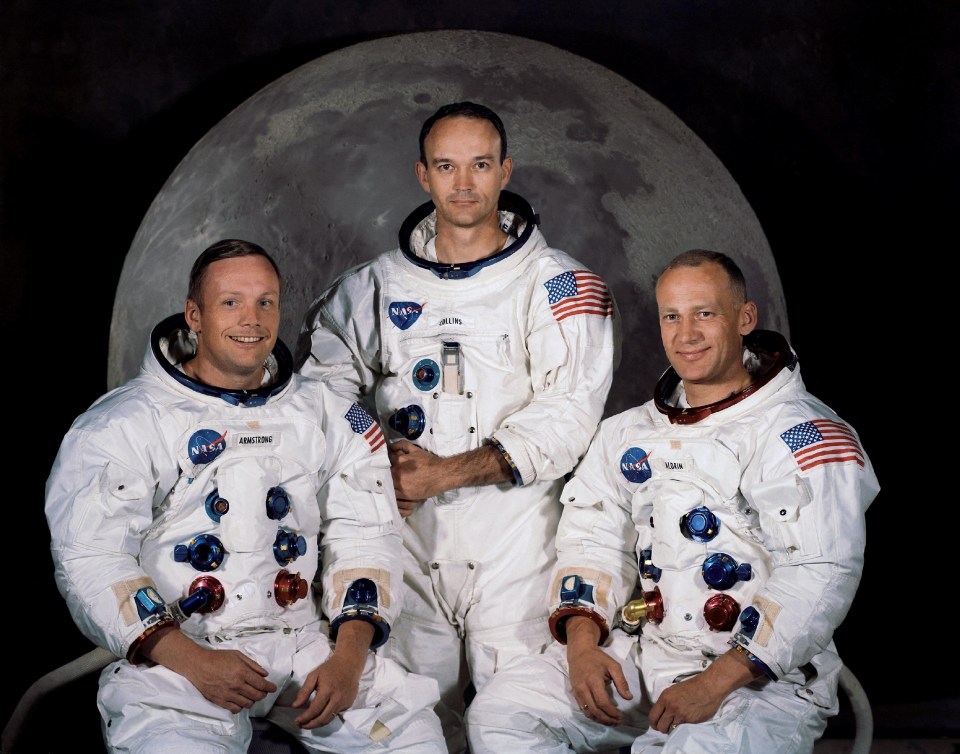  Neil Armstrong, Michael Collins and Buzz Aldrin went on the first Moon landing mission