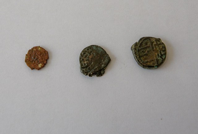  These are some of the coins that were found inside the tunnel