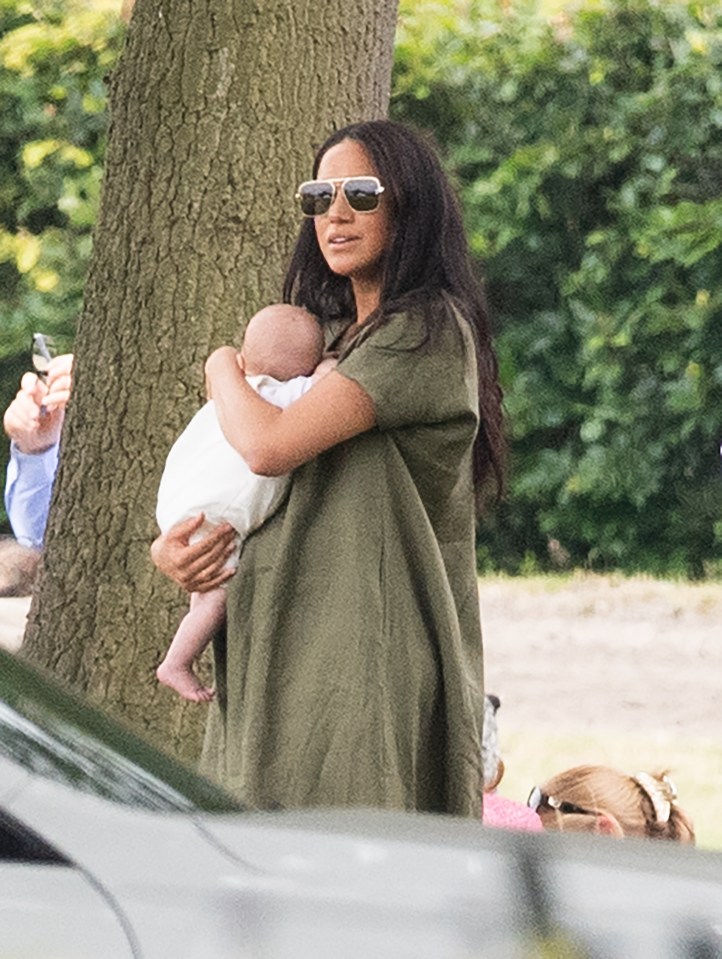  Last week, Meghan bought baby Archie to the polo as she watched Prince Harry and Prince William compete in a charity game