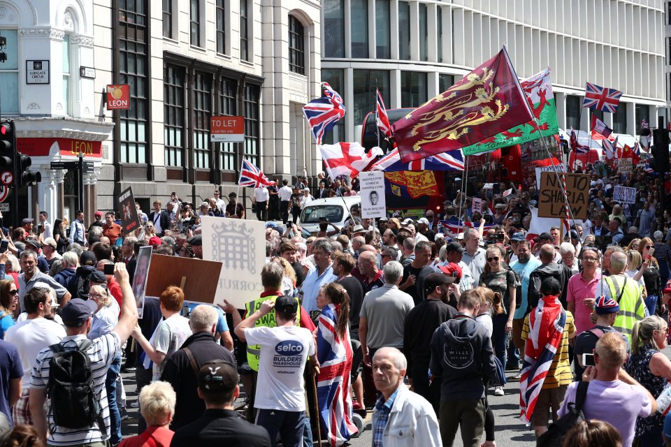  An impromptu march through London was sparked after the sentencing