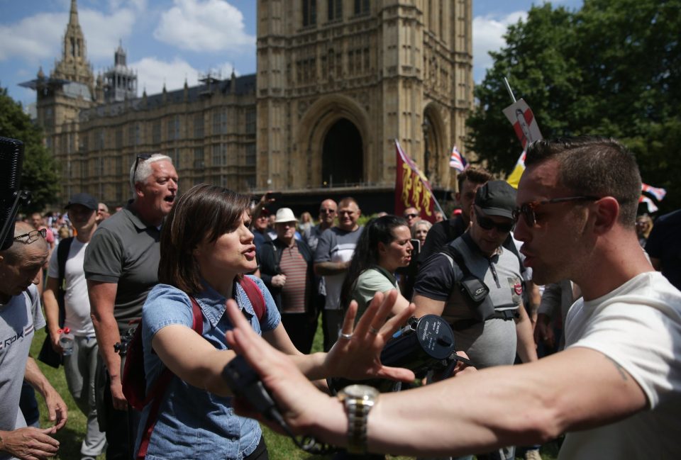  Tempers have continued to flare on the streets of London